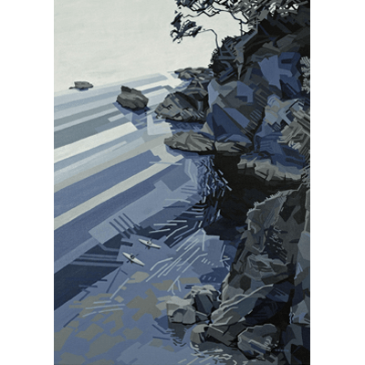 Dartmouth Castle Cove: 2 Kayaks