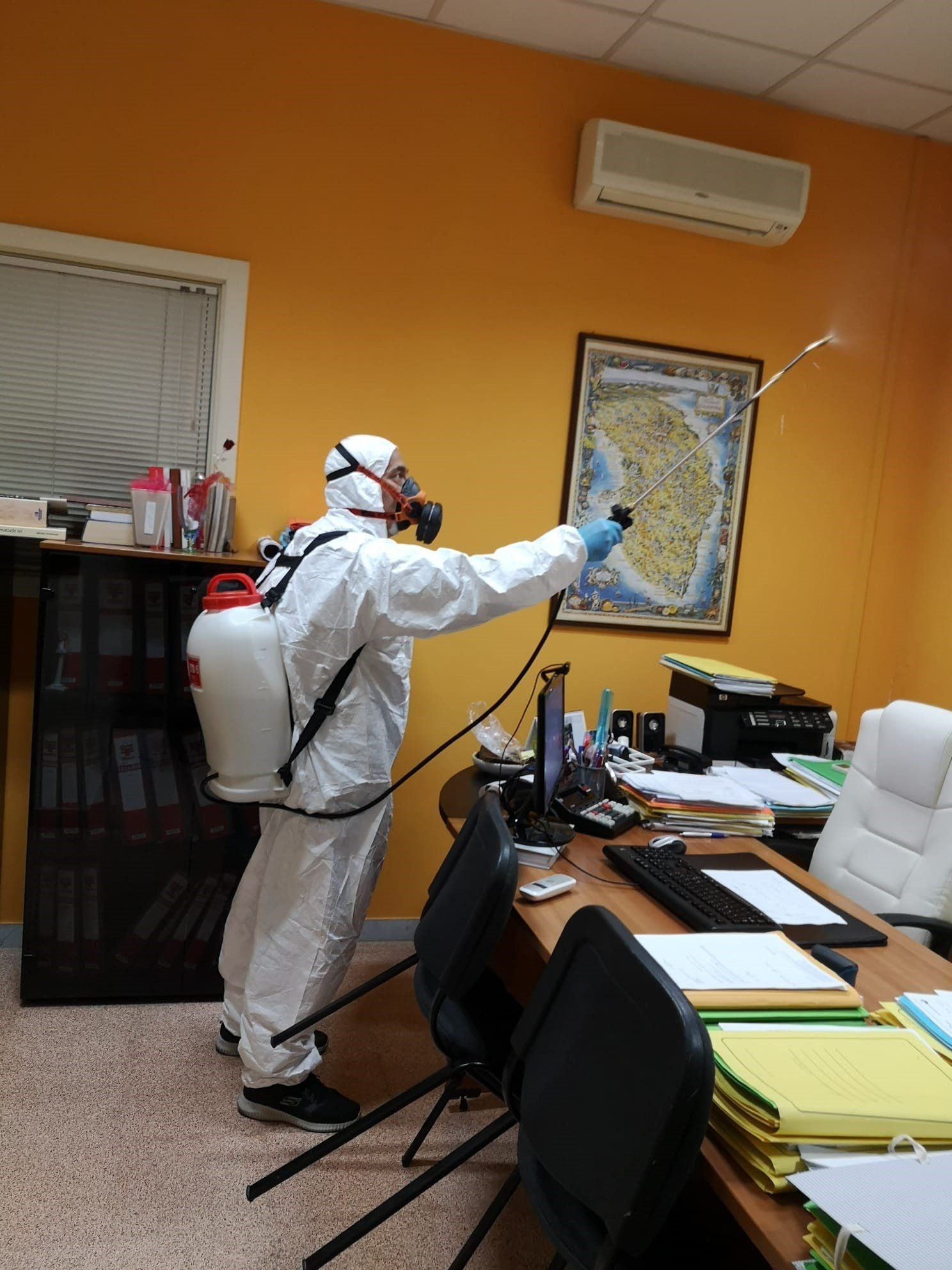 disinfezione ufficio