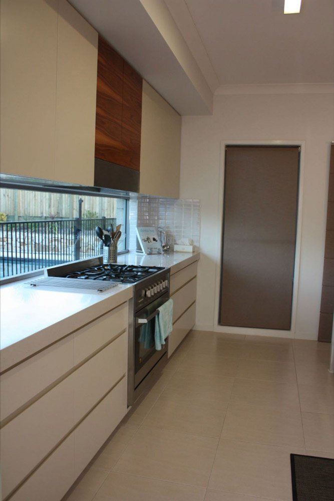 white solid surface counter tops in kitchen