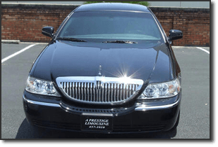 Limo Services — Front View of Black Sedan Car in Pensacola, FL