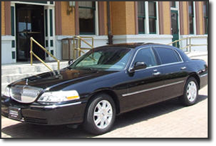Limo Travel — Close Up View of Black Sedan Car in Pensacola, FL