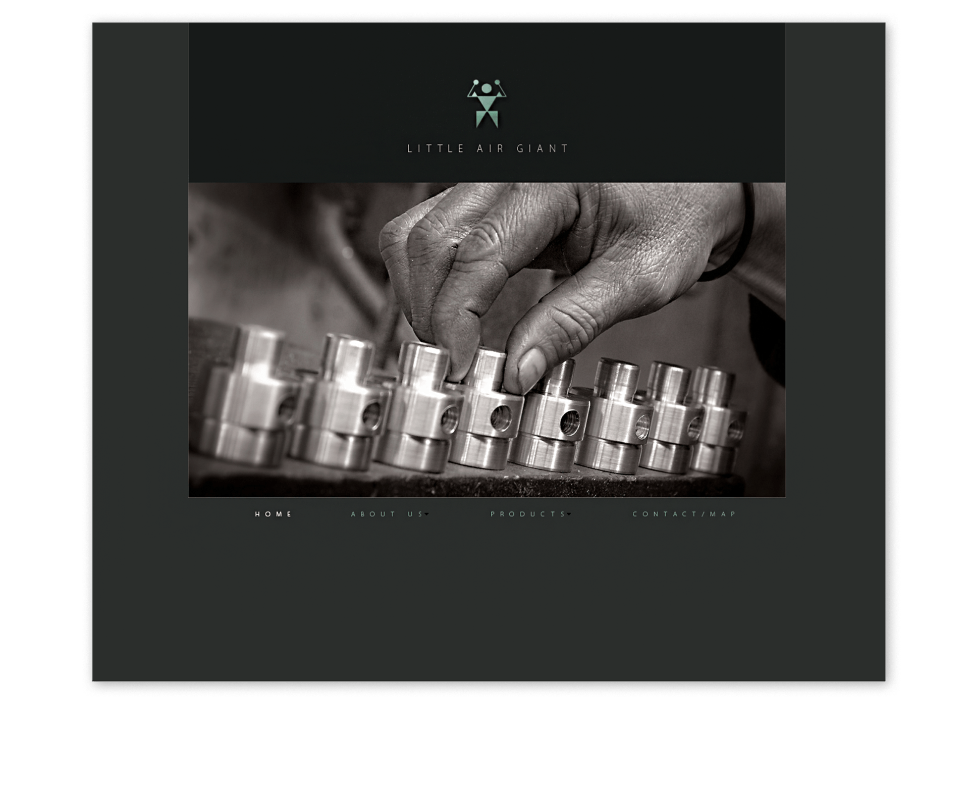 website for an industrial manufacturing company