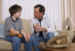 Father and Son Talking — Law Firm in Garland, TX Father and Son Talking — Law Firm in Garland, TX