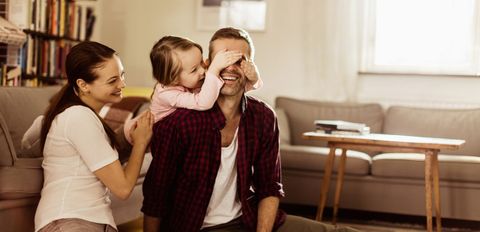 laughing family