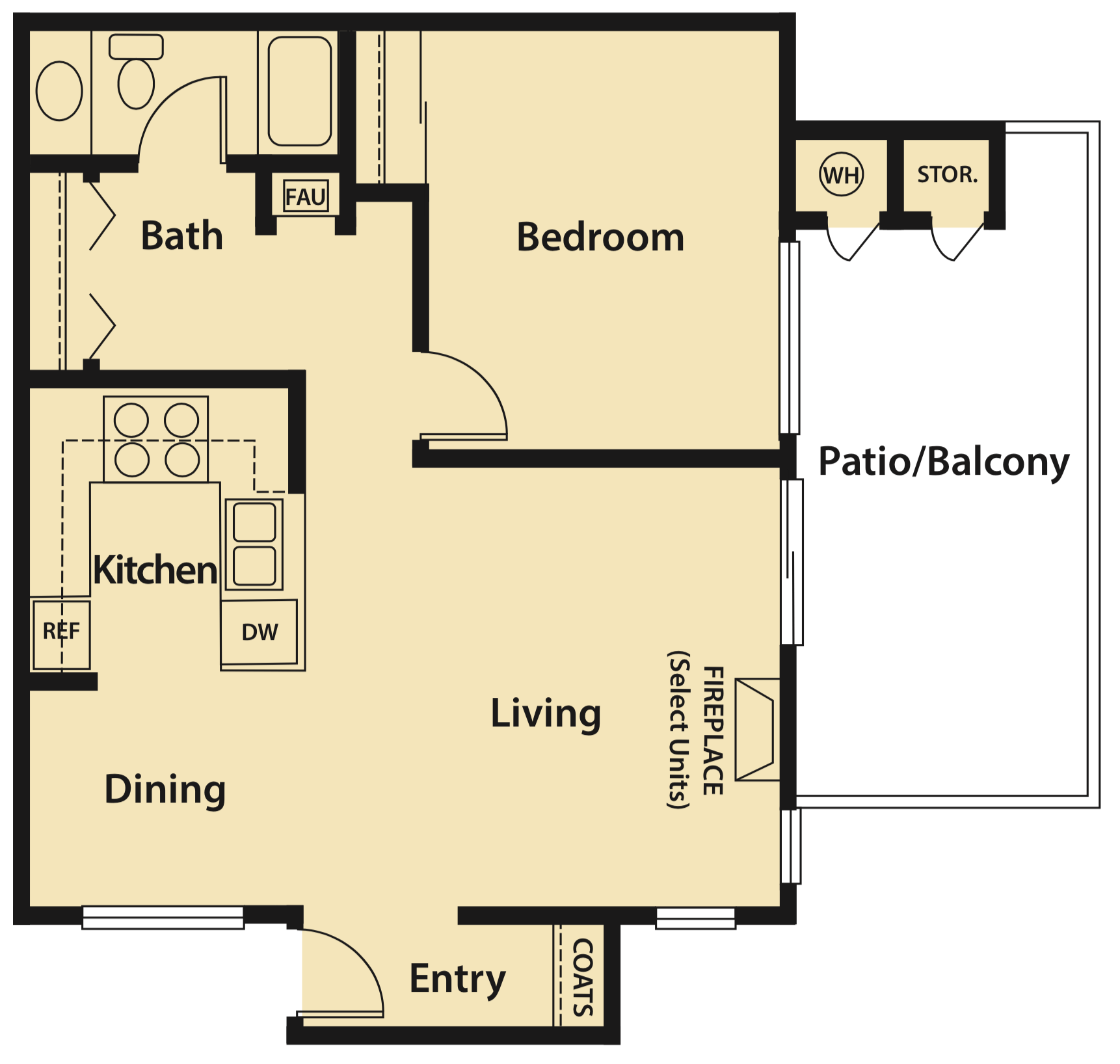 Sycamore Village A Floor Plan
