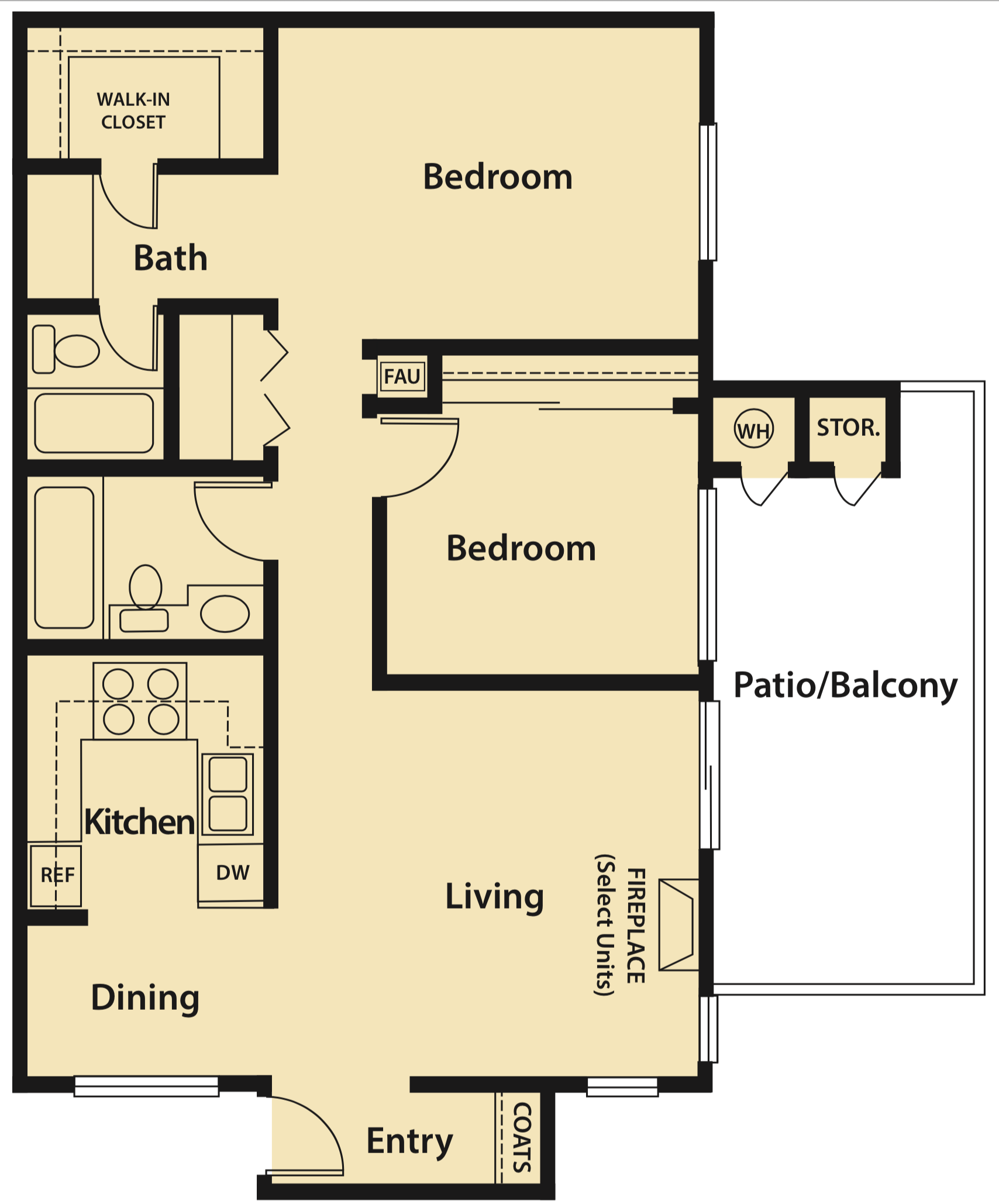 Sycamore Village B Floor Plan