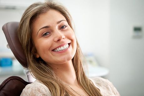 Lady Smiling on seat