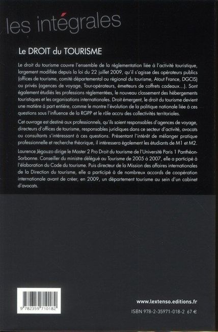 Droit du tourisme 4e