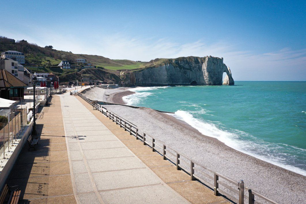 La plage d'Étretat