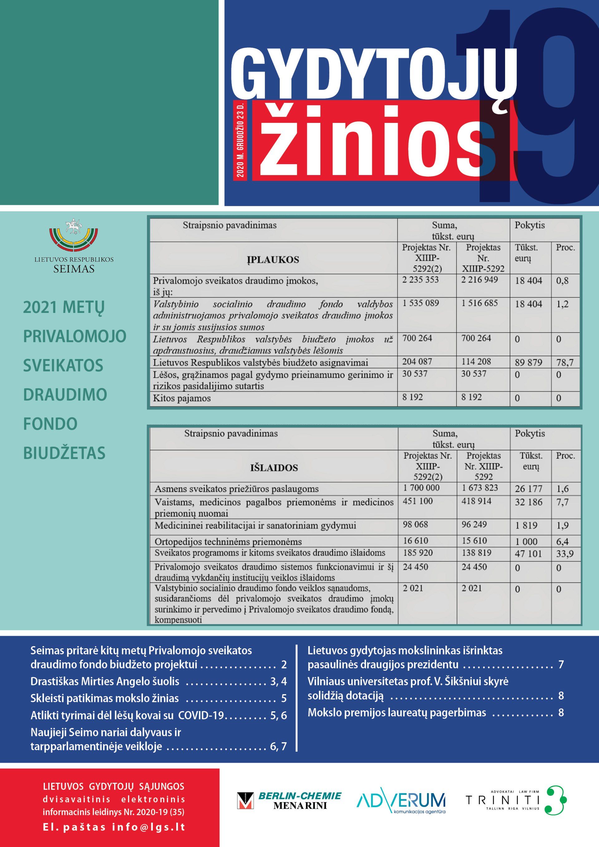gydytojų žinios