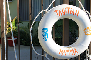 Tahitian villlage