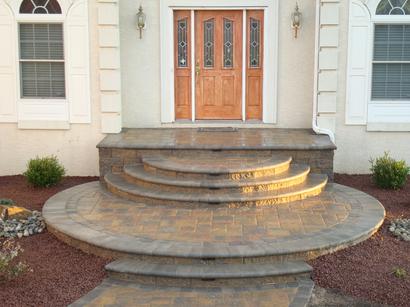 After Adding Natural Stone Steps — Middletown, NJ — Precision Landscape Contractors