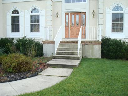 Before Adding Natural Stone Steps — Middletown, NJ — Precision Landscape Contractors