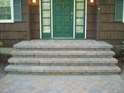 New Entrance with Lamp — Middletown, NJ — Precision Landscape Contractors