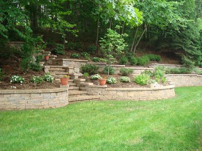 After Adding Retaining Walls — Middletown, NJ — Precision Landscape Contractors