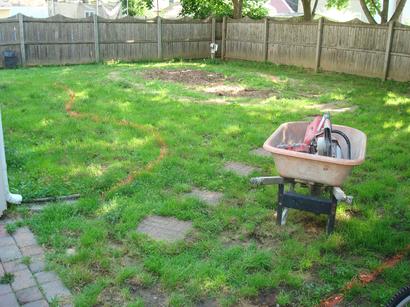 Before Adding Outdoor Kitchen — Middletown, NJ — Precision Landscape Contractors