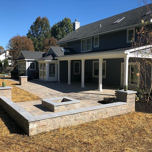 Front Yard Retaining Wall — Middletown, NJ — Precision Landscape Contractors