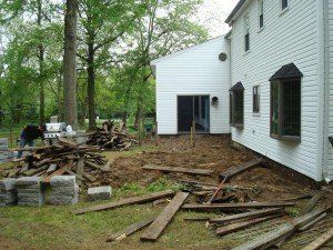 On-Going Patio Construction — Middletown, NJ — Precision Landscape Contractors On-Going Patio Construction — Middletown, NJ — Precision Landscape Contractors