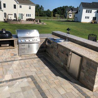 Outdoor Kitchen — Middletown, NJ — Precision Landscape Contractors
