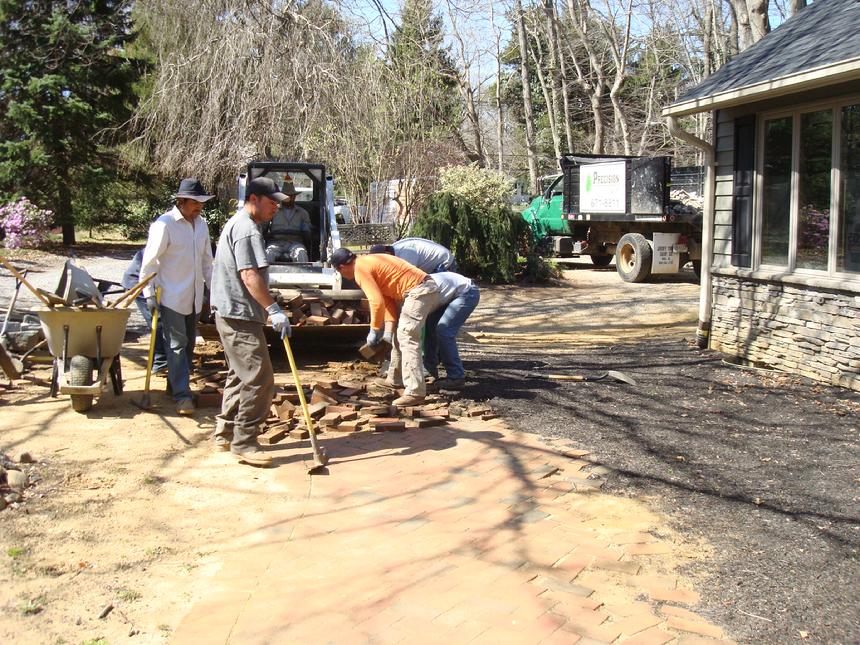 Before Pathways Installation — Middletown, NJ — Precision Landscape Contractors
