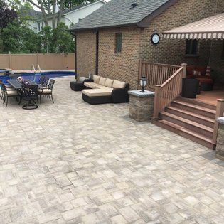 Wide Patio Area — Middletown, NJ — Precision Landscape Contractors