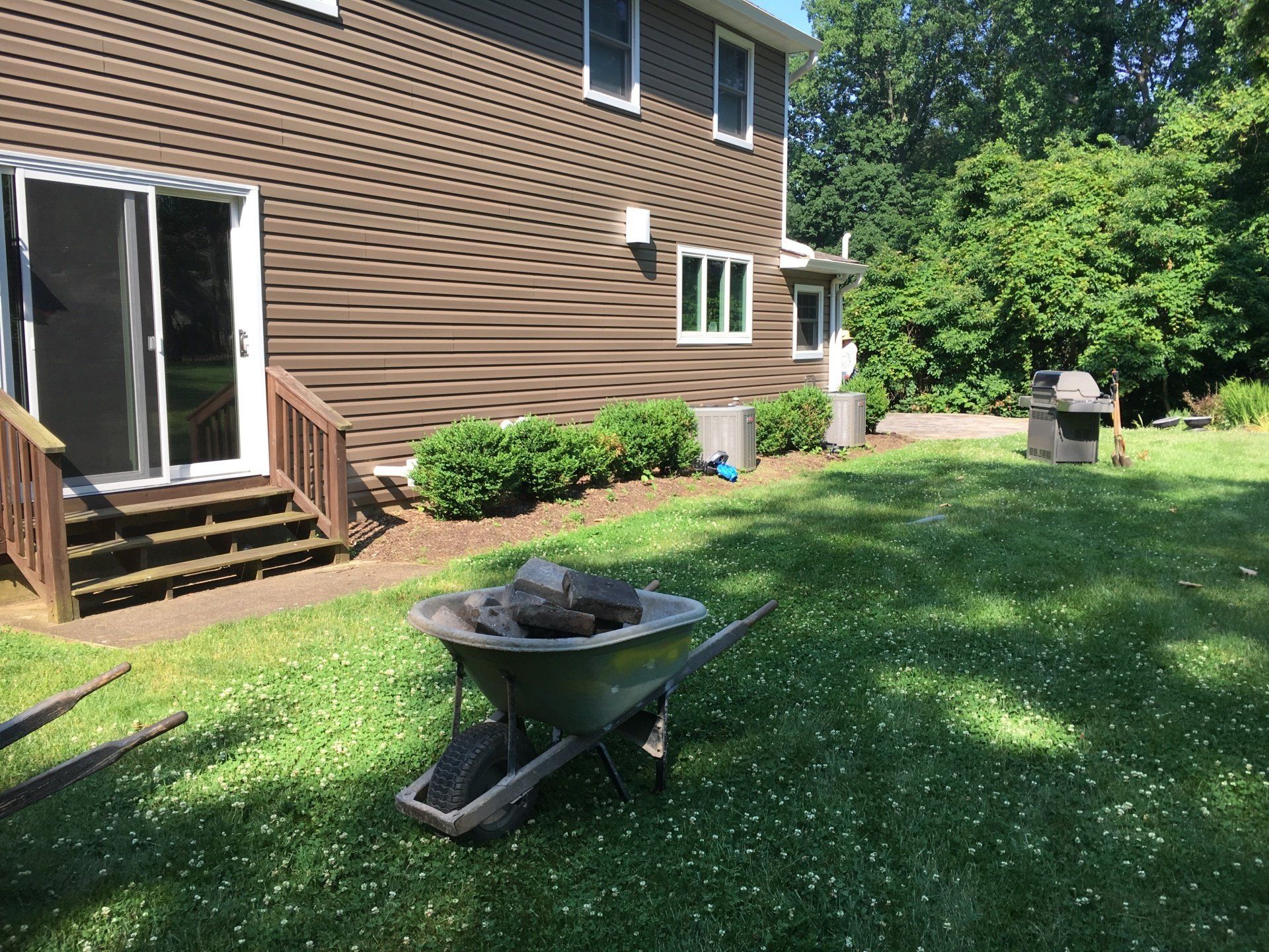 Before Adding Backyard Grass — Middletown, NJ — Precision Landscape Contractors