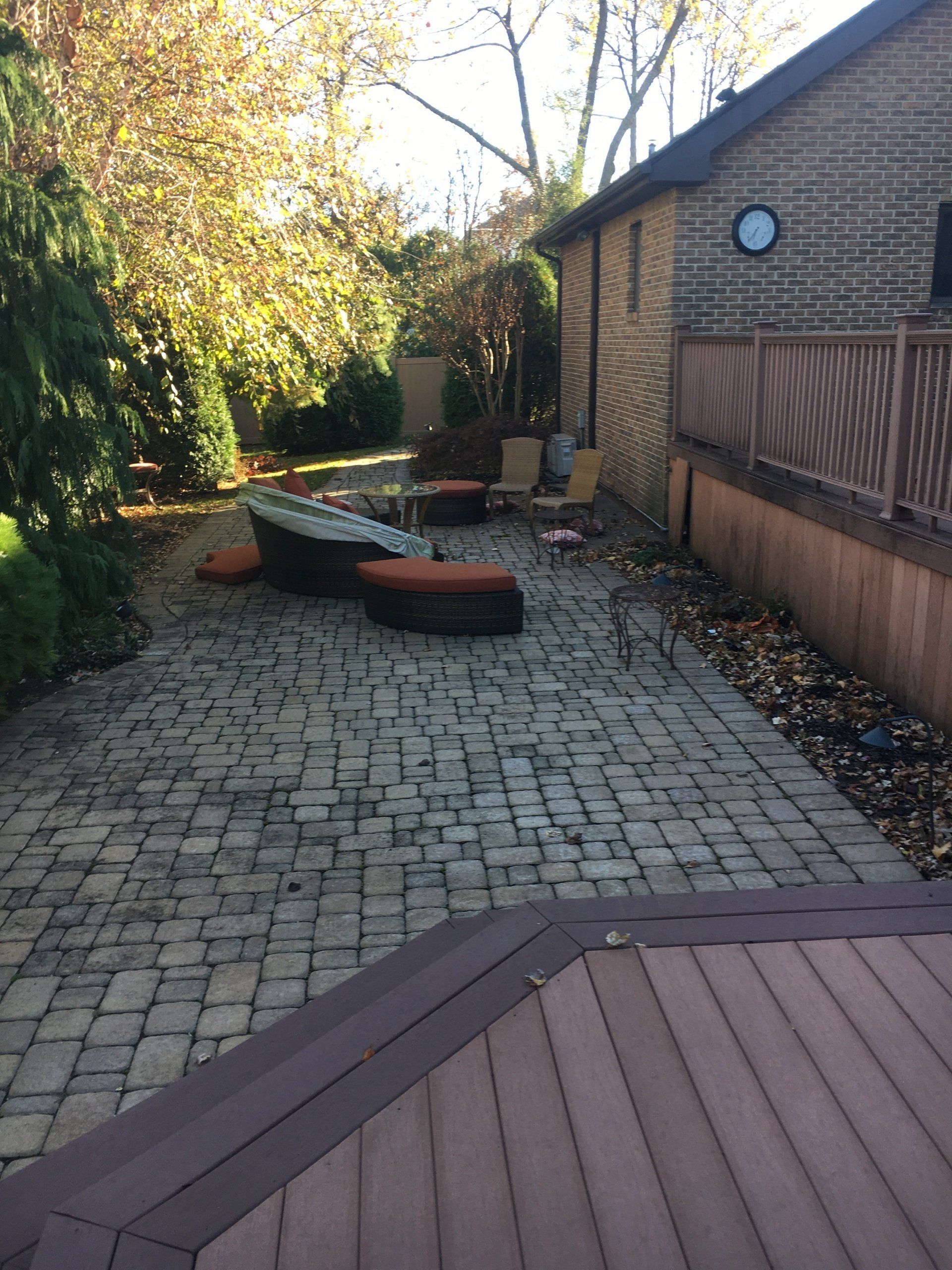 Before Adding Backyard Grass — Middletown, NJ — Precision Landscape Contractors