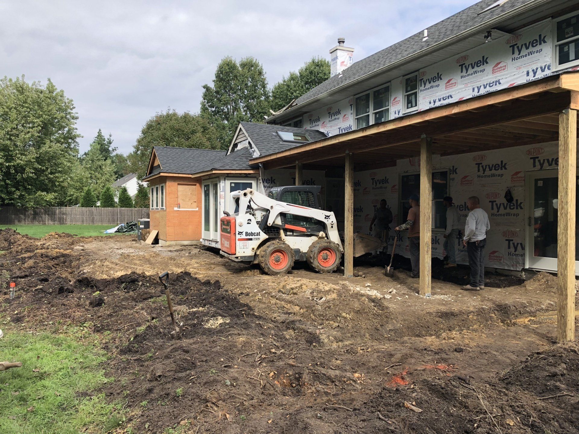 Before Adding Backyard Grass — Middletown, NJ — Precision Landscape Contractors