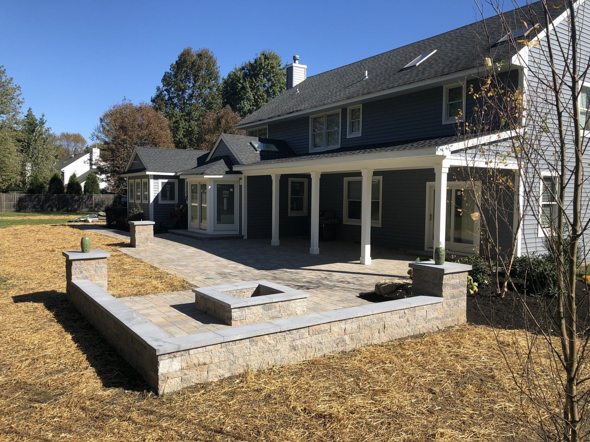 After Adding Backyard Grass — Middletown, NJ — Precision Landscape Contractors