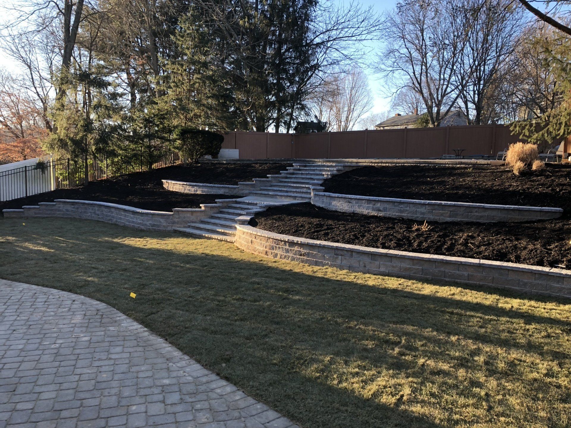 After Adding Backyard Grass — Middletown, NJ — Precision Landscape Contractors