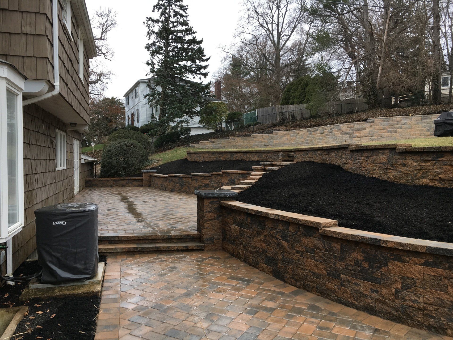 After Adding Backyard Grass — Middletown, NJ — Precision Landscape Contractors