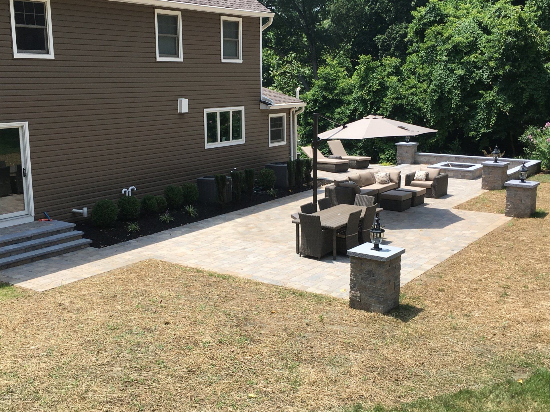 After Adding Backyard Grass — Middletown, NJ — Precision Landscape Contractors