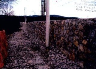 muro tagliafuoco per ferrovia