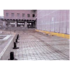 cantiere per il rifacimento di un palazzo
