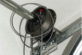 Broken garage door cable
