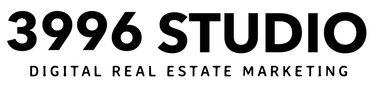 3996 Studio logo with bold black text and subtitle “Digital Real Estate Marketing” on a white background