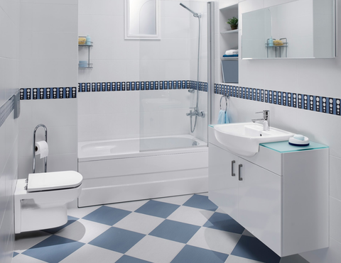 Bathroom tiling