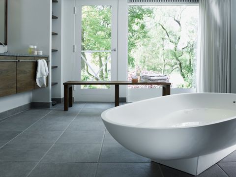 Bathroom tiling