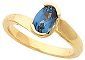 Blue Topaz Gold Ring