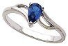 Blue Topaz Silver Ring