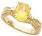 Citrine Gold Ring