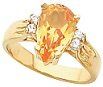 Fire Opal Gold Ring