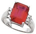 Garnet Silver Ring