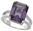 Iolite Silver Ring
