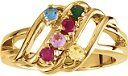 Multi Gem Gold Ring