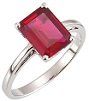Ruby Silver Ring