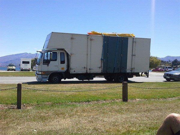 Furniture being moved by professional
