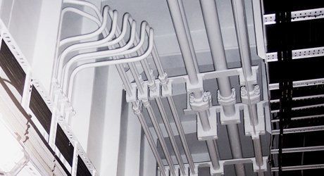 ceiling hydraulic pipes