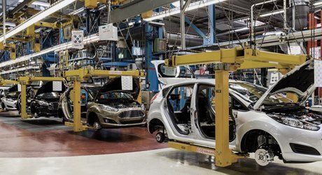 cars being assembled