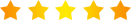 Five yellow stars in a row, increasing in brightness from left to right.
